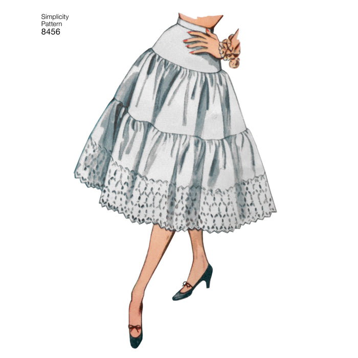 Simplicity Pattern 8456 vintage petticoat and slip pattern from Jaycotts Sewing Supplies