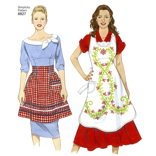 Simplicity Pattern 8827 missesâ€™ aprons from Jaycotts Sewing Supplies
