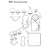 Simplicity Pattern 8537 baby accessories from Jaycotts Sewing Supplies