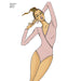 Simplicity Pattern 8513 misses knit bodysuits from Jaycotts Sewing Supplies