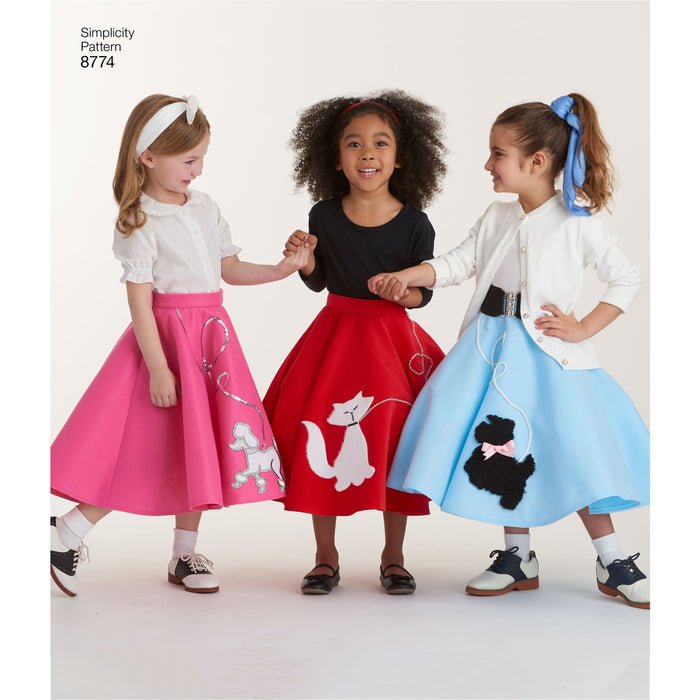 Simplicity Pattern 8774 Girls' Jive Costumes from Jaycotts Sewing Supplies