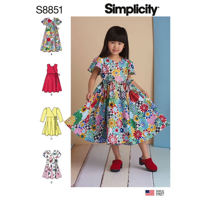 Simplicity Pattern 8851 Child's Dresses Sewing Pattern from Jaycotts Sewing Supplies
