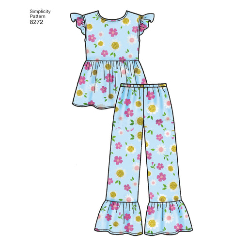 Simplicity Pattern 8272 Child's and girls' sleepwear from Jaycotts Sewing Supplies