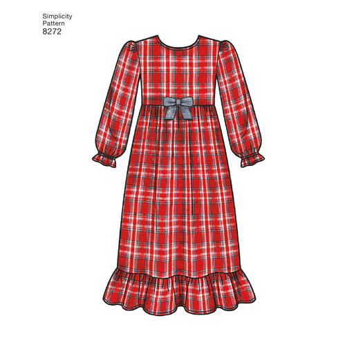 Simplicity Pattern 8272 Child's and girls' sleepwear from Jaycotts Sewing Supplies