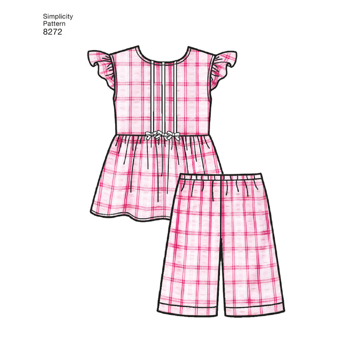 Simplicity Pattern 8272 Child's and girls' sleepwear from Jaycotts Sewing Supplies
