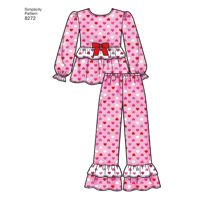 Simplicity Pattern 8272 Child's and girls' sleepwear from Jaycotts Sewing Supplies