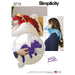 Simplicity Pattern 8715 stuffed toy dragons from Jaycotts Sewing Supplies