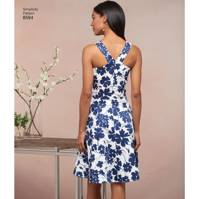 Simplicity Pattern 8594 Women's and Miss petite dresses from Jaycotts Sewing Supplies