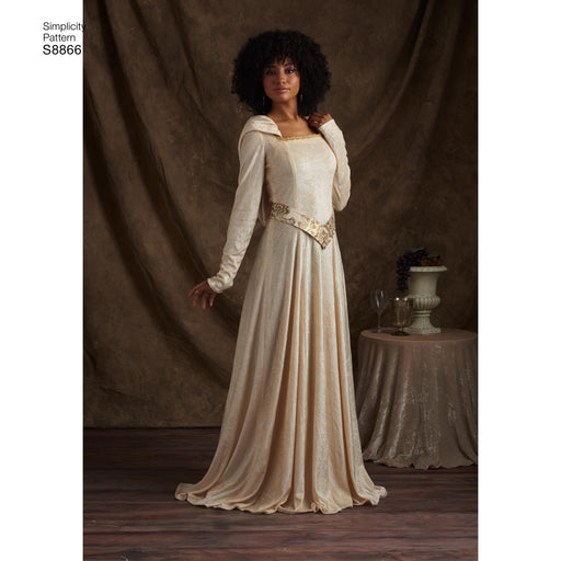 Simplicity Pattern 8866 misses / miss petite knit costumes from Jaycotts Sewing Supplies