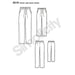 Simplicity Pattern 8519 boys and mens slim fit lounge trousers from Jaycotts Sewing Supplies
