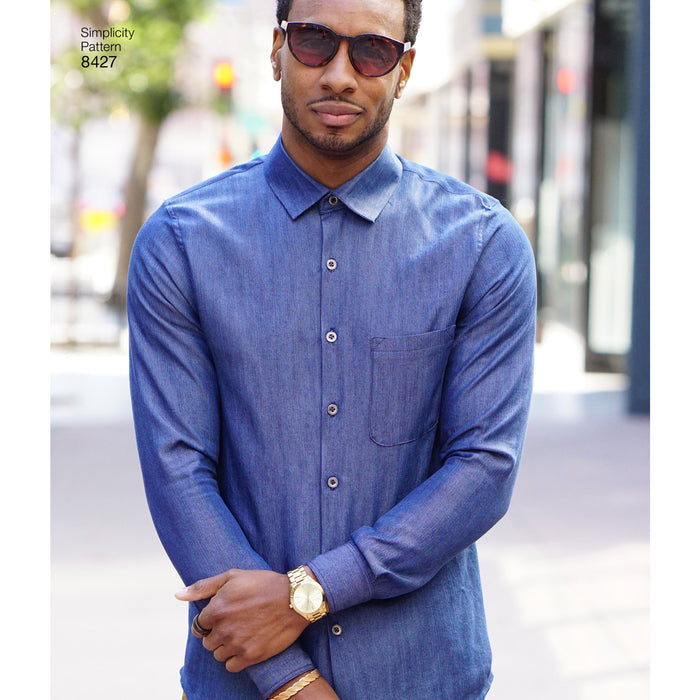 Simplicity Pattern 8427 Men's shirt pattern from Jaycotts Sewing Supplies