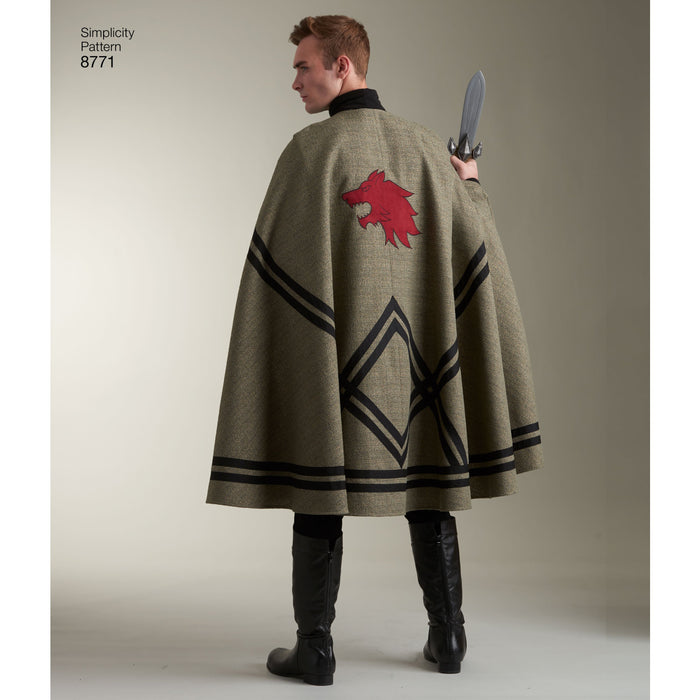 Simplicity Pattern 8771 Unisex Capes from Jaycotts Sewing Supplies
