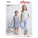 Simplicity Pattern 8621 girls dress top pants and camisole from Jaycotts Sewing Supplies