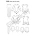 Simplicity Pattern 8566 childs girls tunics leggings from Jaycotts Sewing Supplies