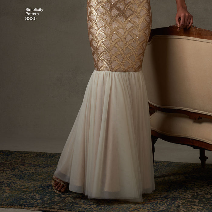 Simplicity Pattern 8330 misses dress with skirt and back variations from Jaycotts Sewing Supplies