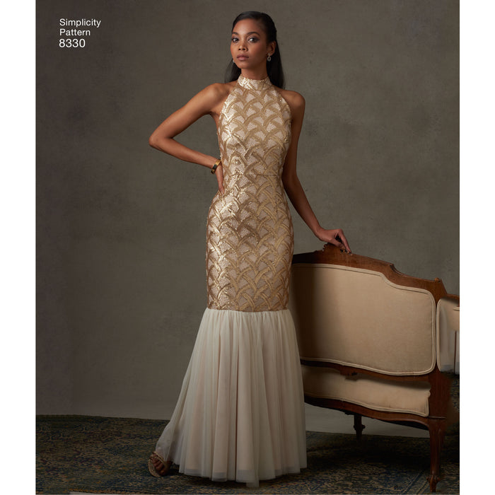 Simplicity Pattern 8330 misses dress with skirt and back variations from Jaycotts Sewing Supplies