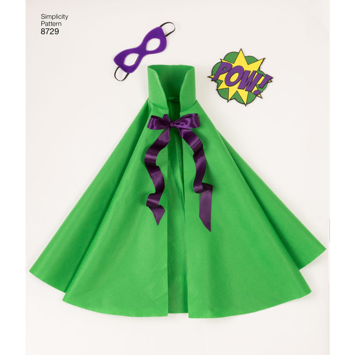 Simplicity Pattern 8729 Halloween Cape Costumes from Jaycotts Sewing Supplies