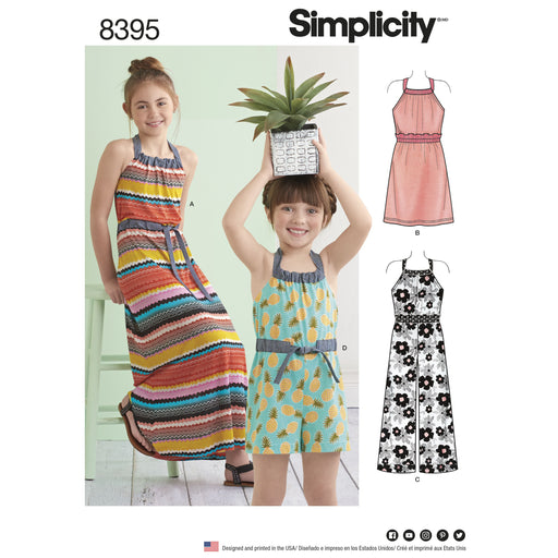 Simplicity Pattern 8395 dress and rompers from Jaycotts Sewing Supplies