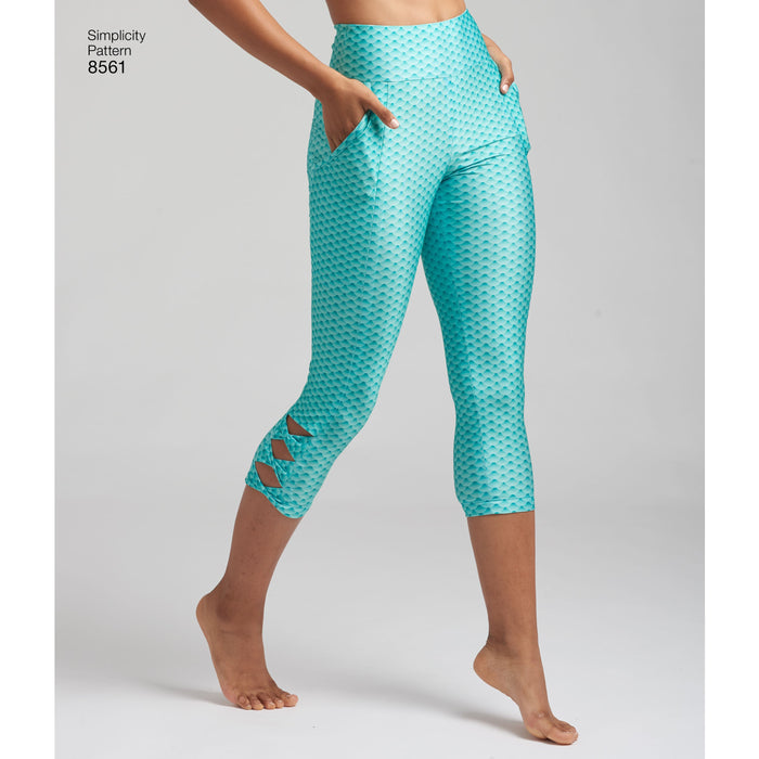 Simplicity Pattern 8561 sewing pattern womens leggings from Jaycotts Sewing Supplies