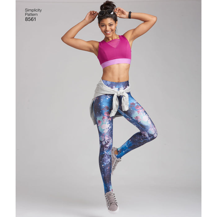 Simplicity Pattern 8561 sewing pattern womens leggings from Jaycotts Sewing Supplies