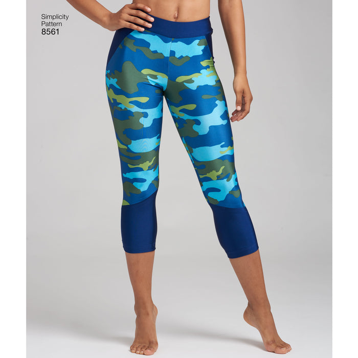 Simplicity Pattern 8561 sewing pattern womens leggings from Jaycotts Sewing Supplies
