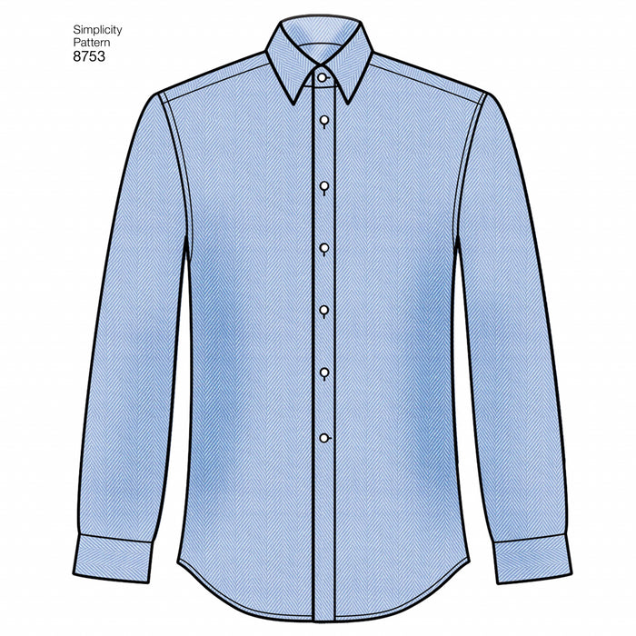 Simplicity 8753 Men's Shirt Pattern from Jaycotts Sewing Supplies