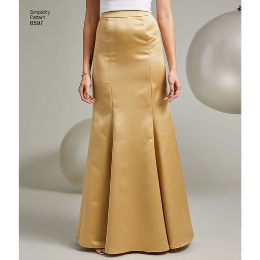 Simplicity Pattern 8597 womens special occasion skirts from Jaycotts Sewing Supplies
