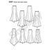 Simplicity Pattern 8597 womens special occasion skirts from Jaycotts Sewing Supplies