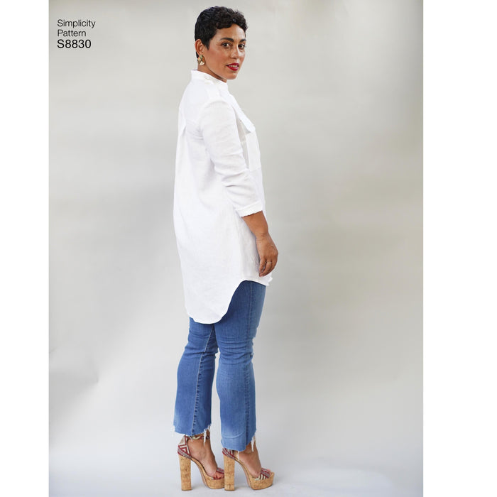 Simplicity Pattern 8830 Mimi G Misses'/Miss Petite Shirt Dress from Jaycotts Sewing Supplies