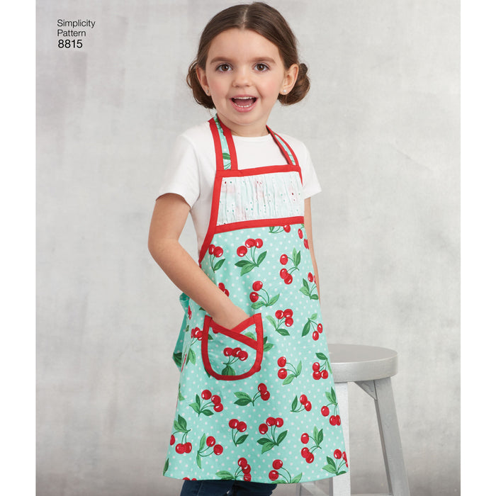 Simplicity Pattern 8815 Childâ€™s and Missesâ€™ Apron from Jaycotts Sewing Supplies