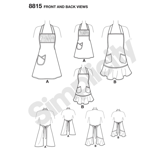 Simplicity Pattern 8815 Childâ€™s and Missesâ€™ Apron from Jaycotts Sewing Supplies