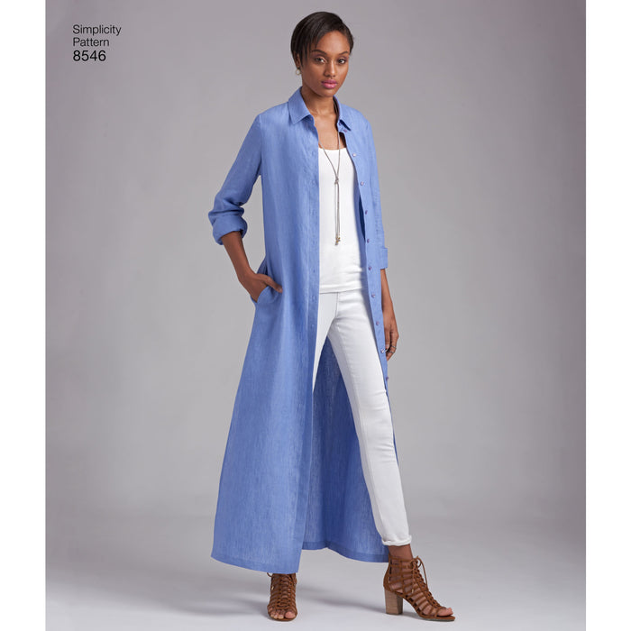 Simplicity Pattern 8546 shirt dress from Jaycotts Sewing Supplies
