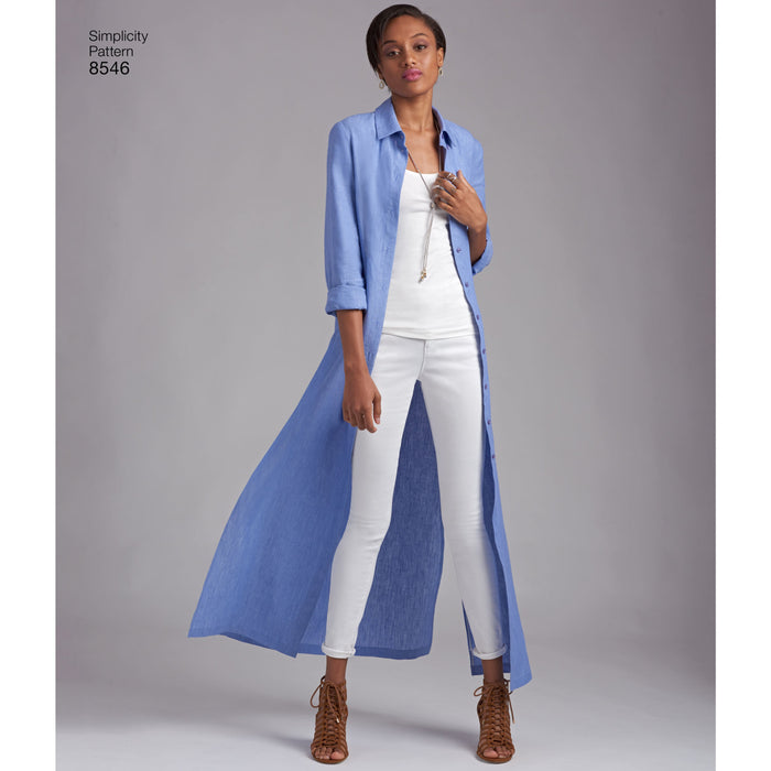 Simplicity Pattern 8546 shirt dress from Jaycotts Sewing Supplies