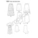 Simplicity Pattern 8421 skirts in three lengths with hem variations from Jaycotts Sewing Supplies