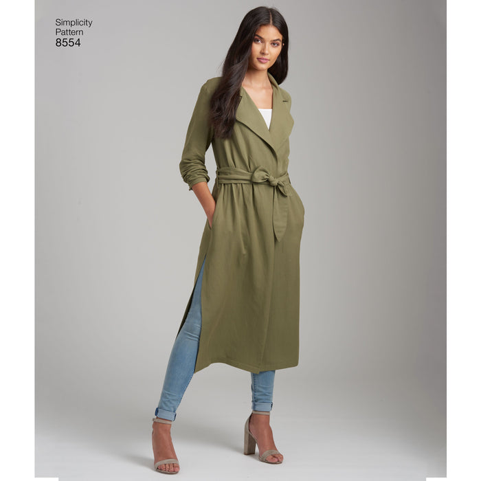 Simplicity Pattern 8554 womens petite coats and jackets from Jaycotts Sewing Supplies