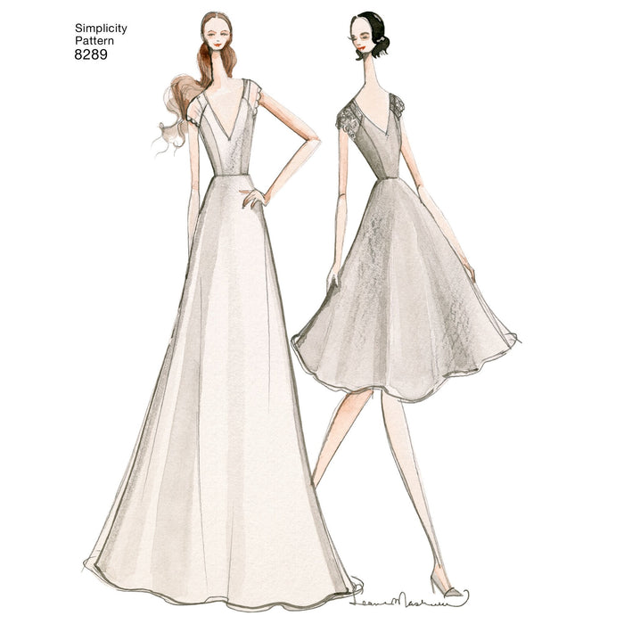 Simplicity Pattern 8289 misses special occasion dresses from Jaycotts Sewing Supplies