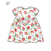 Simplicity Pattern 8304 babies leggings top dress bibs and headband from Jaycotts Sewing Supplies