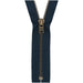 Trouser Zip: Antique Brass | Navy 560 from Jaycotts Sewing Supplies