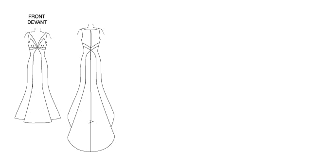 Vogue Pattern 1032  Misses' Wedding Dress from Jaycotts Sewing Supplies
