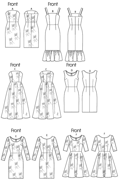 Vogue Pattern 8766 Misses' Petite Dress | Easy from Jaycotts Sewing Supplies