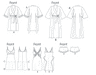 Vogue Pattern 8888 Misses' Robe, Slip, Camisole and Panties from Jaycotts Sewing Supplies