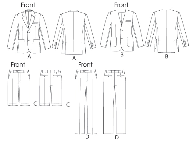 Vogue Pattern 8890 Men's Jacket, Shorts & Pants | Advanced from Jaycotts Sewing Supplies