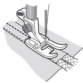Husqvarna Viking Double Welt piping foot from Jaycotts Sewing Supplies