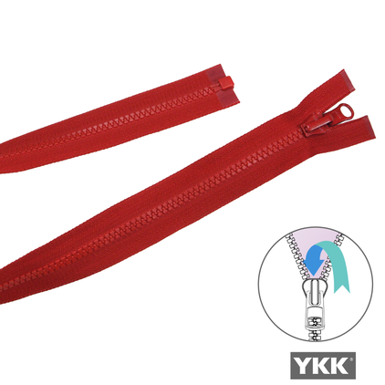 Reversible Open End Zip RED from Jaycotts Sewing Supplies