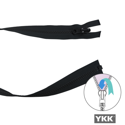 Reversible Open End Zip BLACK from Jaycotts Sewing Supplies